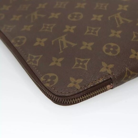 LOUIS VUITTON Monogram Posh Documents Clutch Bag LV Auth - Picture 11 of 16